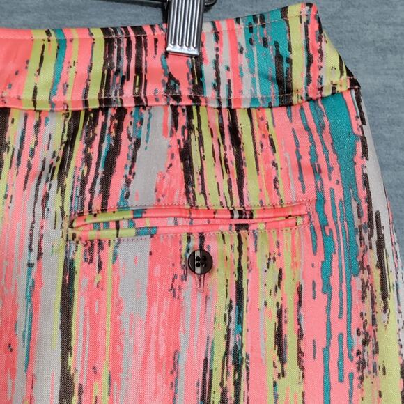 Jamie Sadock Golf Skirt Skort Womens Size 12 Striped Colorful Activewear Stretch - Picture 6 of 13